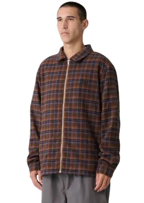 Script Zip LS Shirt Rust