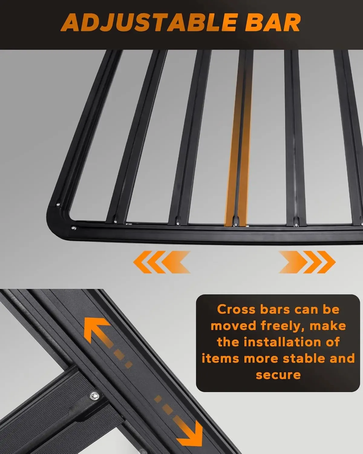 58" x 47" Aluminum Platform Flat Roof Rack