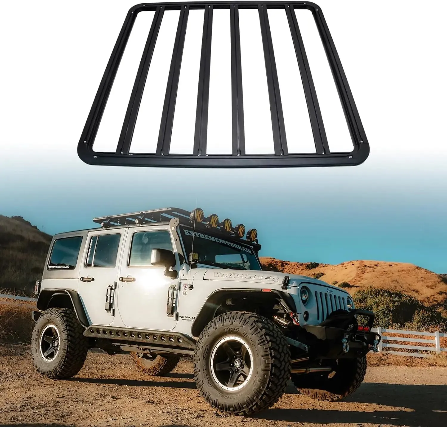 58" x 47" Aluminum Platform Flat Roof Rack