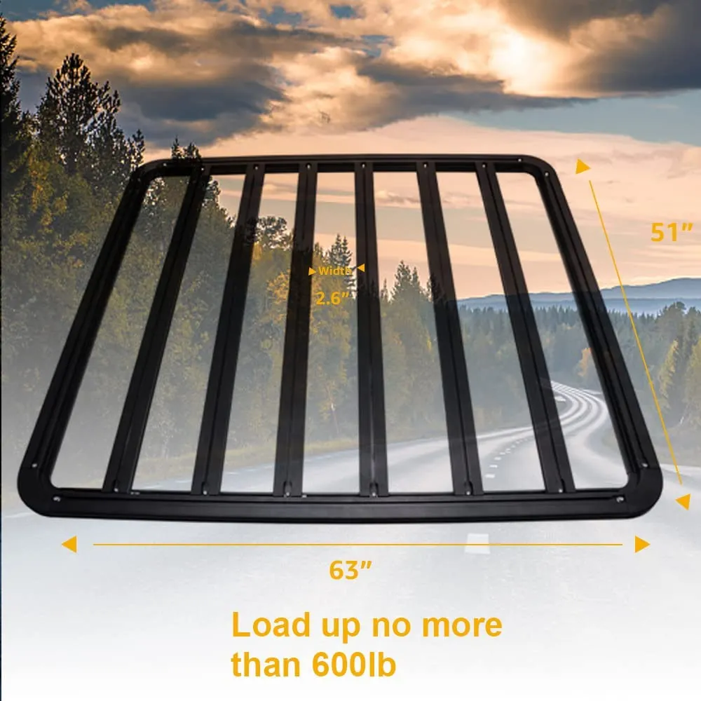 63" x 51" Aluminum Platform Roof Rack