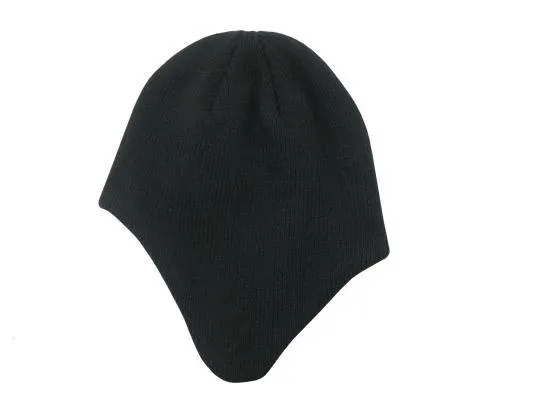 Acrylic/Polar Fleece Beanie with Ear Flap