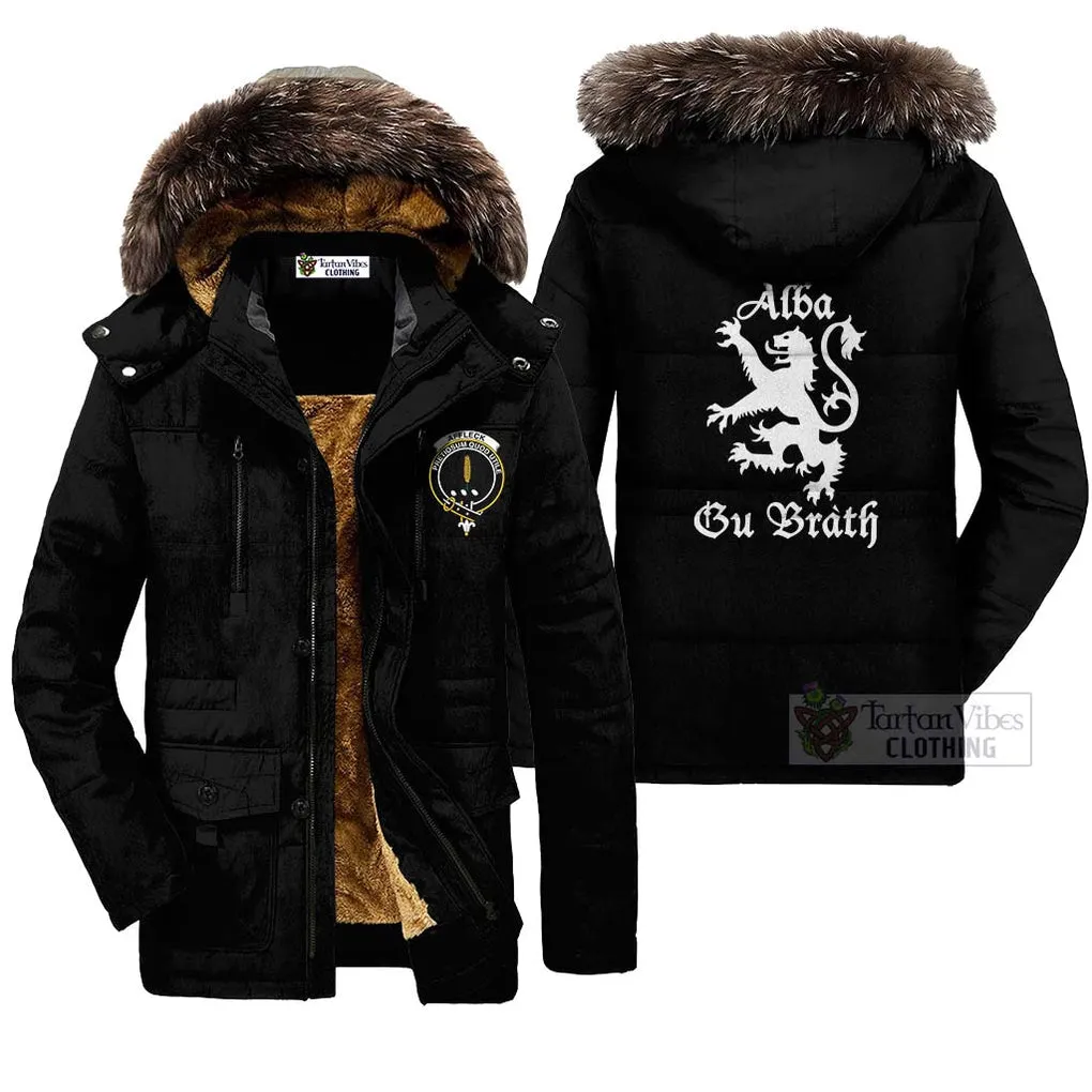 Affleck Family Crest Parka Jacket Lion Rampant Alba Gu Brath Style