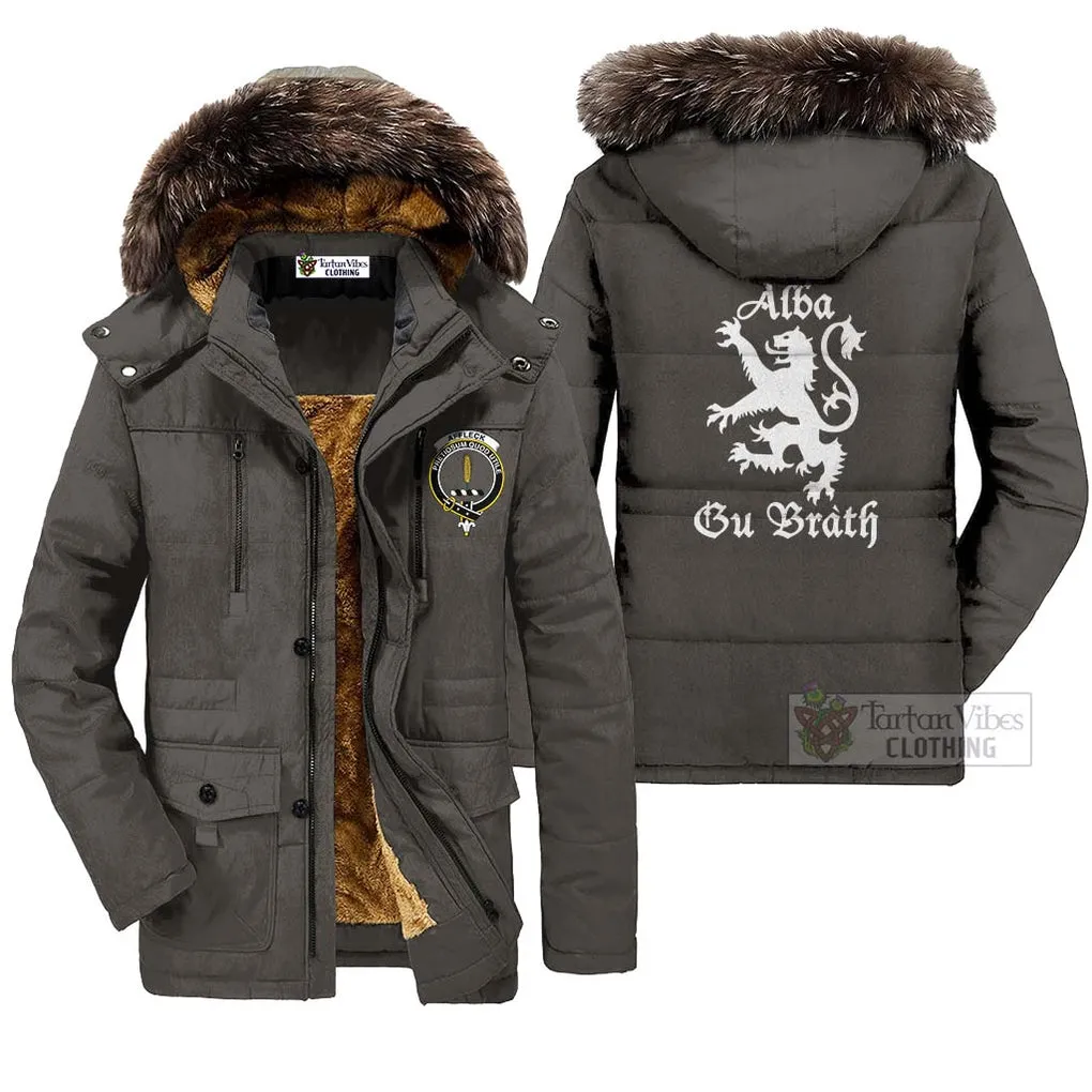 Affleck Family Crest Parka Jacket Lion Rampant Alba Gu Brath Style