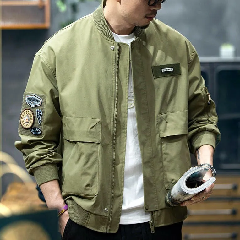 American Baseball Collar Jacket Men's P0786