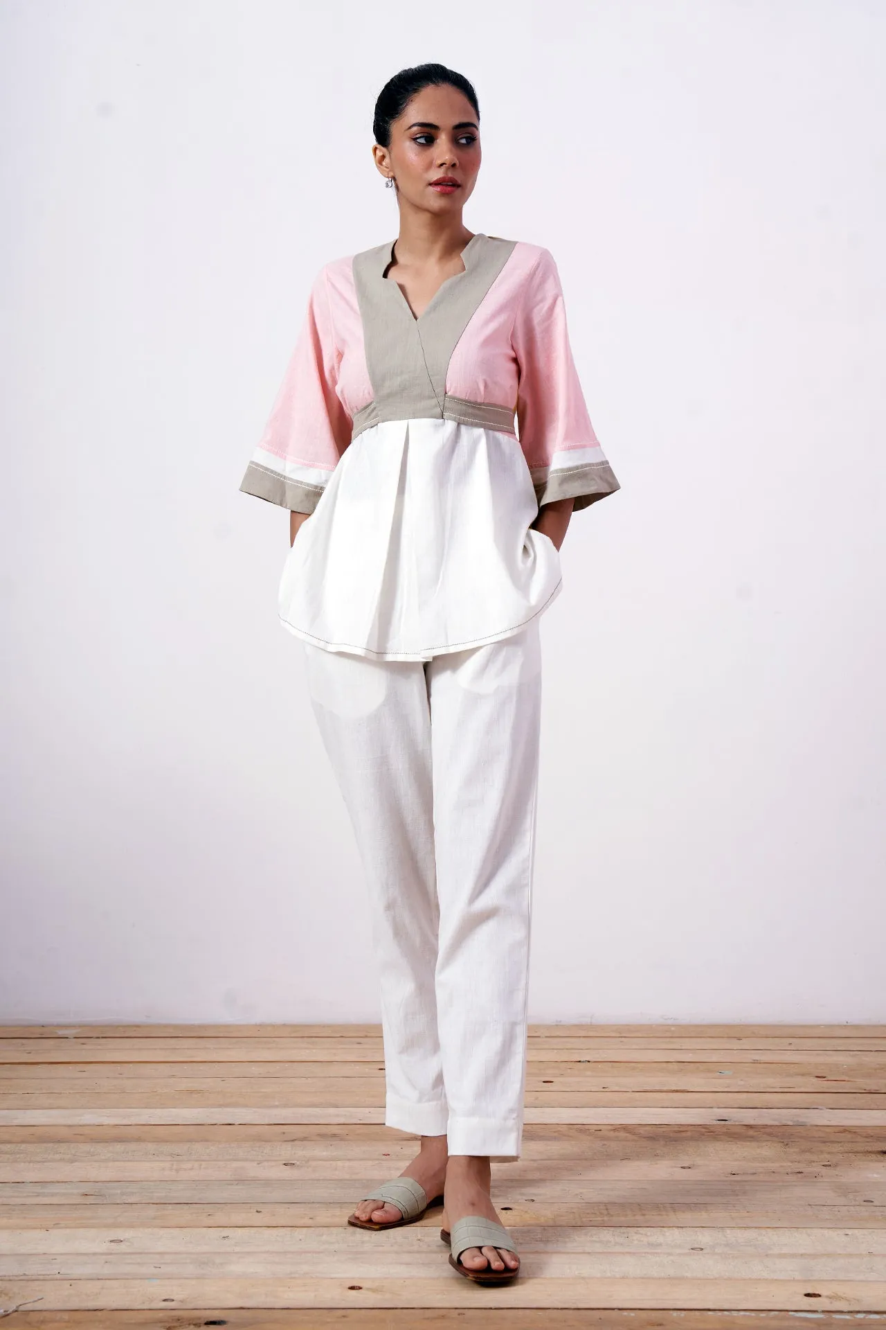 Ami - Retro Tie-Back Top   Pant Set