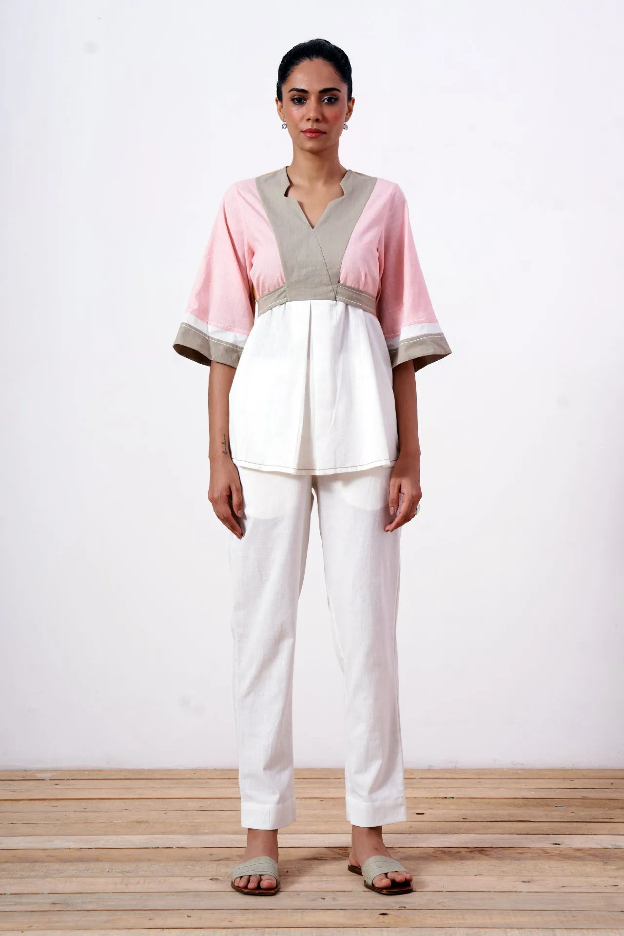 Ami - Retro Tie-Back Top   Pant Set