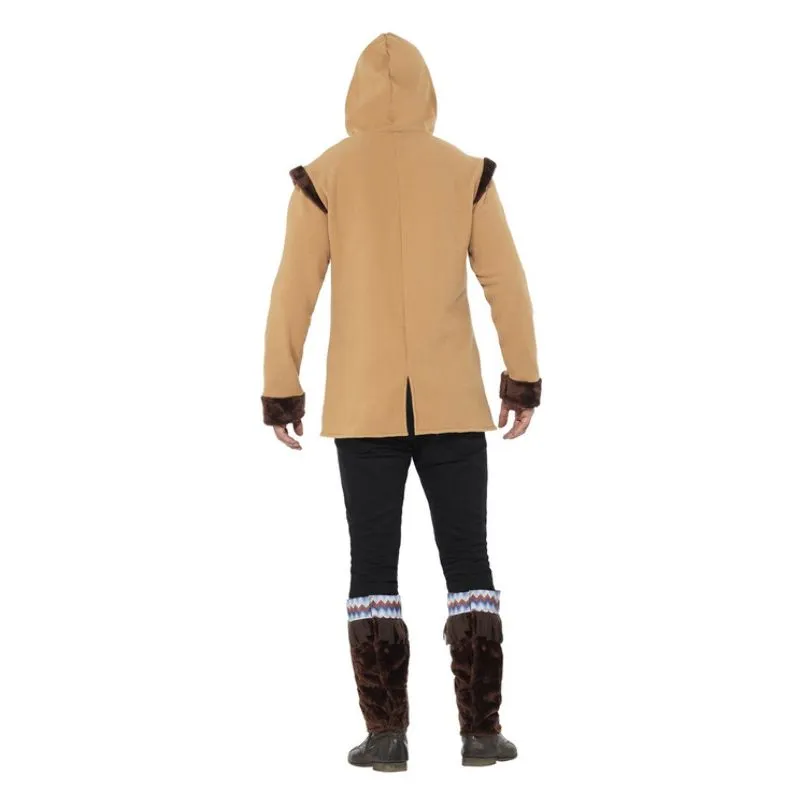 Arctic Man Costume Brown Adult Eskimo Costume