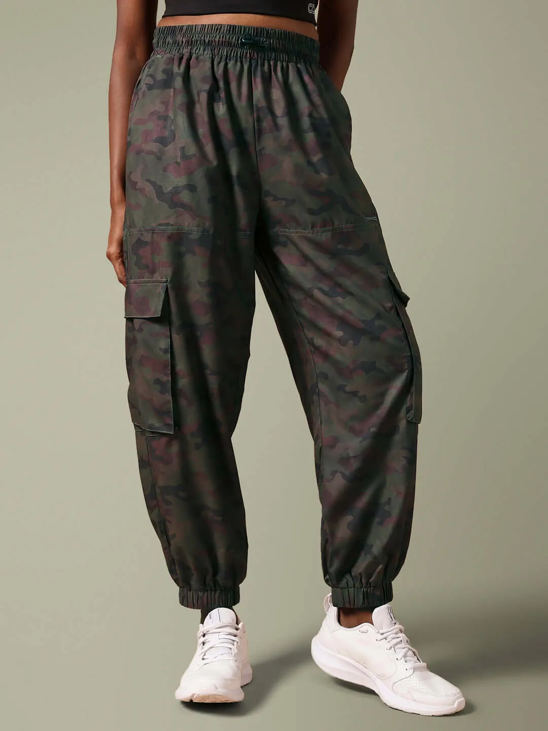 Army Camo High Impact Action Bra & Tracker Cargo Pants