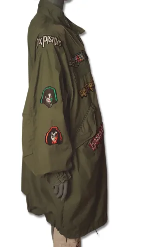 Army Rock n Roll Parka with Patches