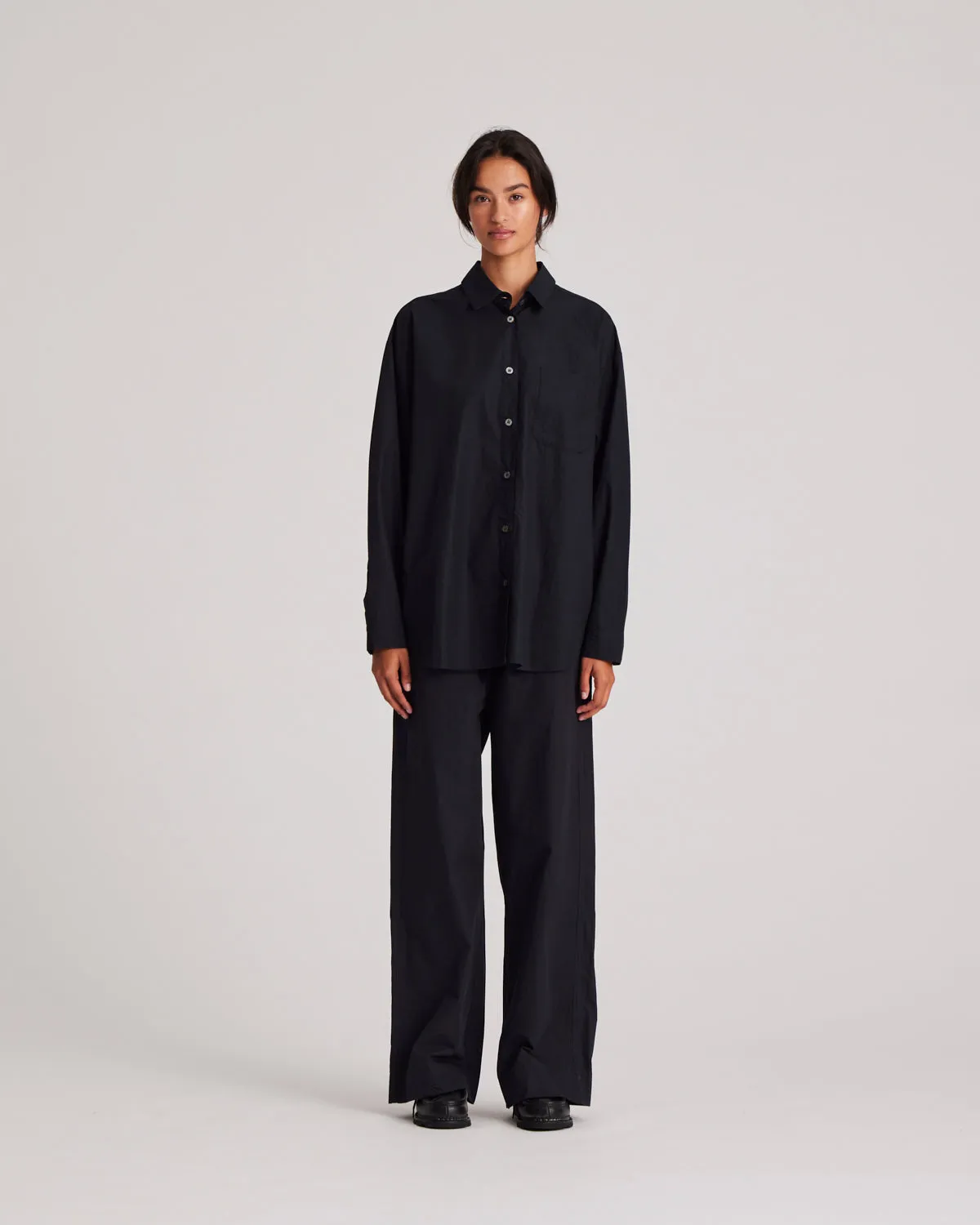 Astrid Shirt Poplin Gots 243975 - Black