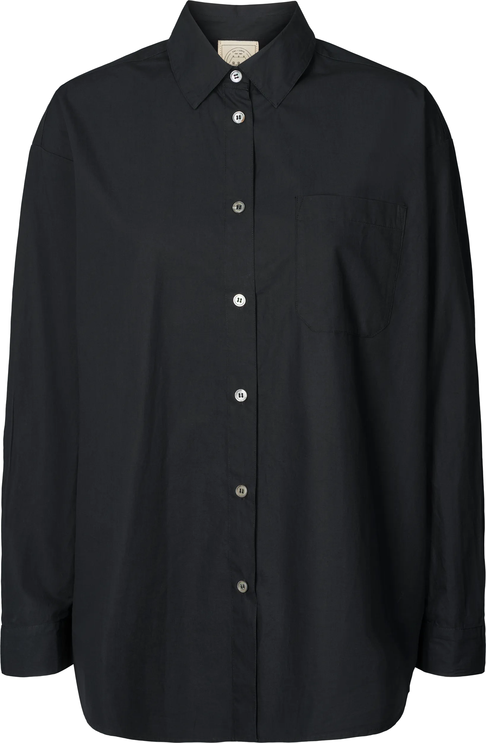 Astrid Shirt Poplin Gots 243975 - Black