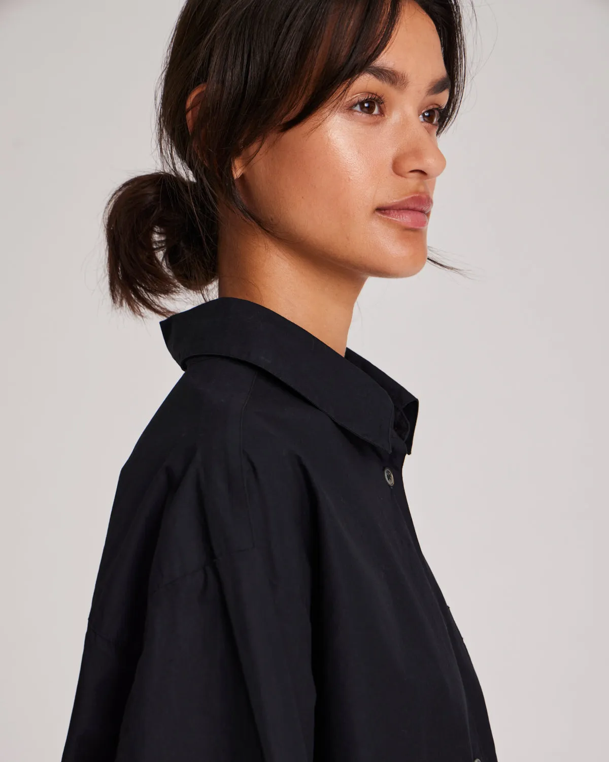 Astrid Shirt Poplin Gots 243975 - Black