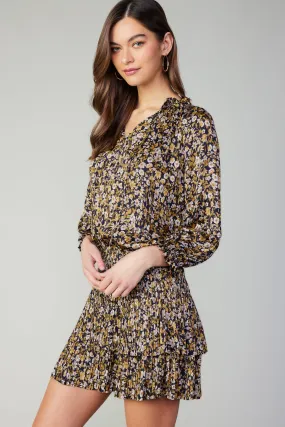 Aurelie Floral Print Mini Dress