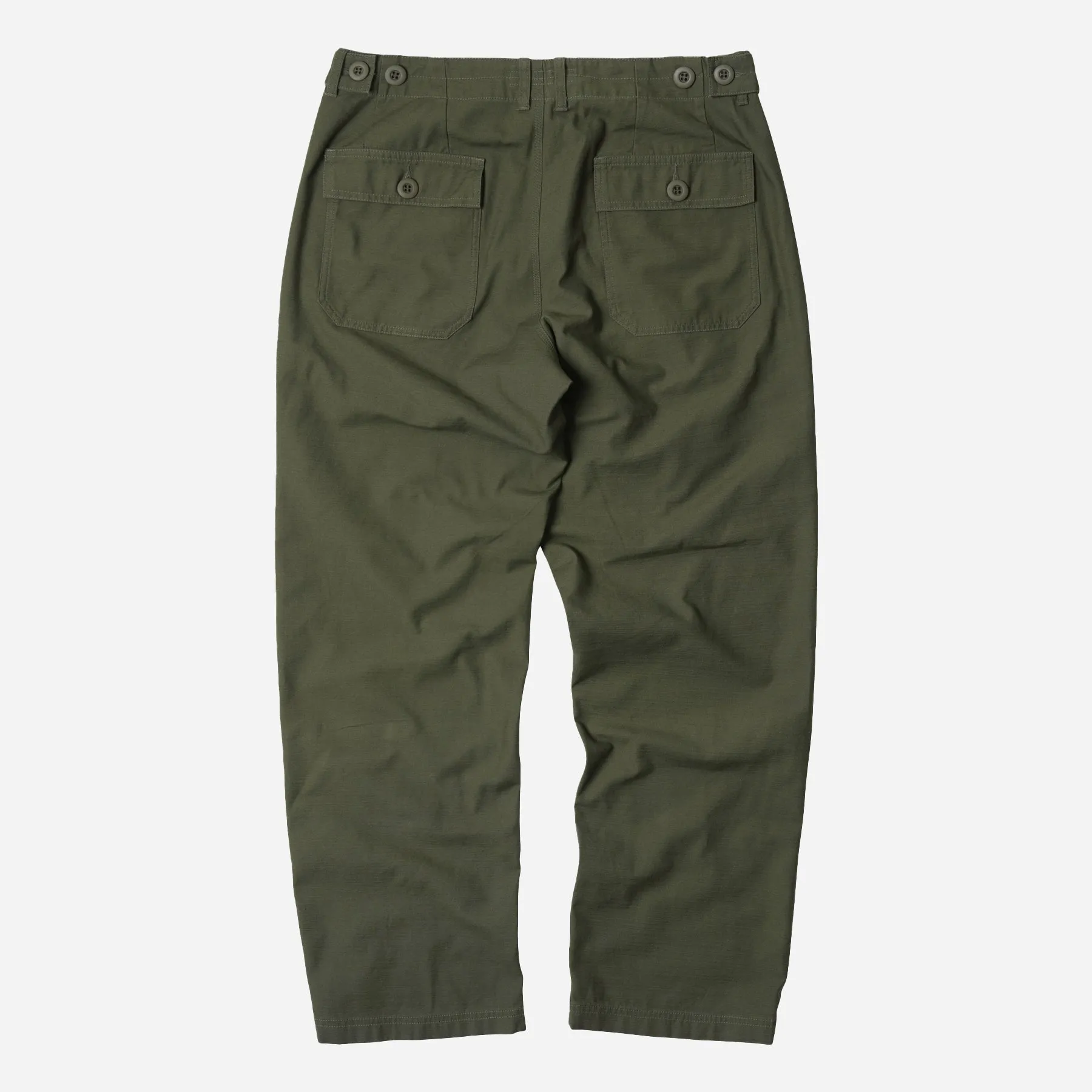 BACK SATIN FATIGUE PANTS - OLIVE