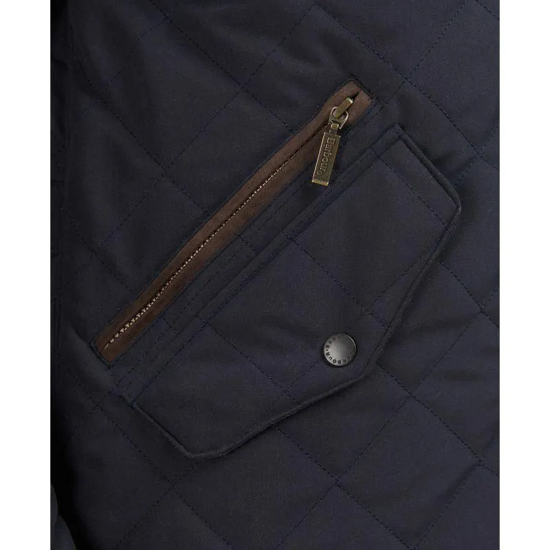 Barbour Shoveler Mens Waterproof Quilted Jacket - Navy