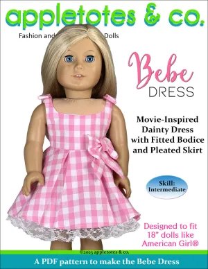 Bebe Dress 18 Inch Doll Sewing Pattern