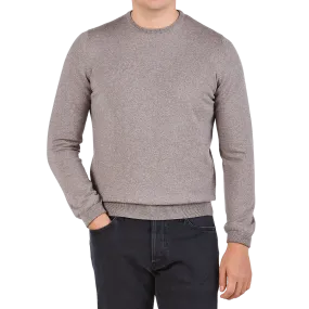 Beige Extra Fine Merino Crew Neck