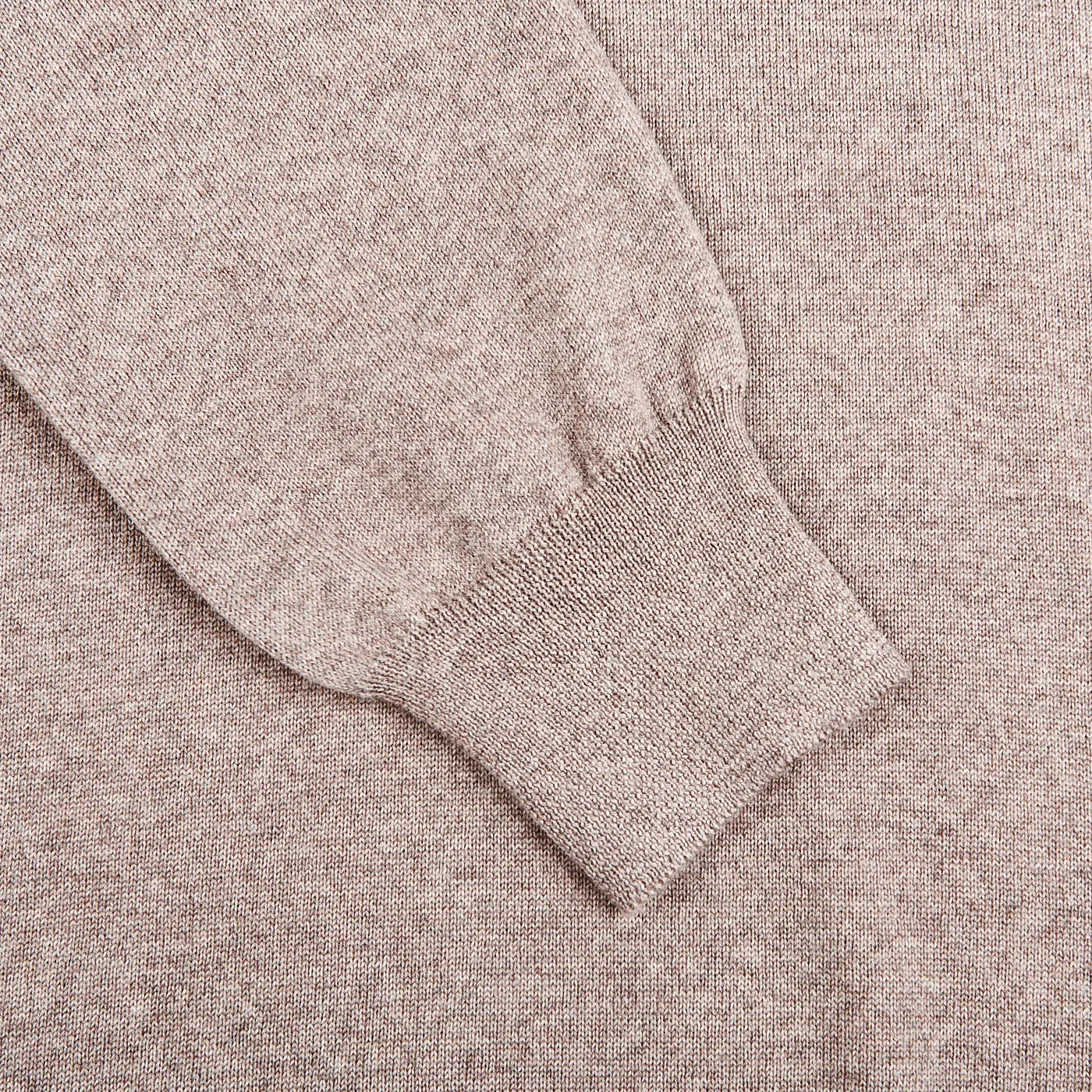 Beige Extra Fine Merino Crew Neck