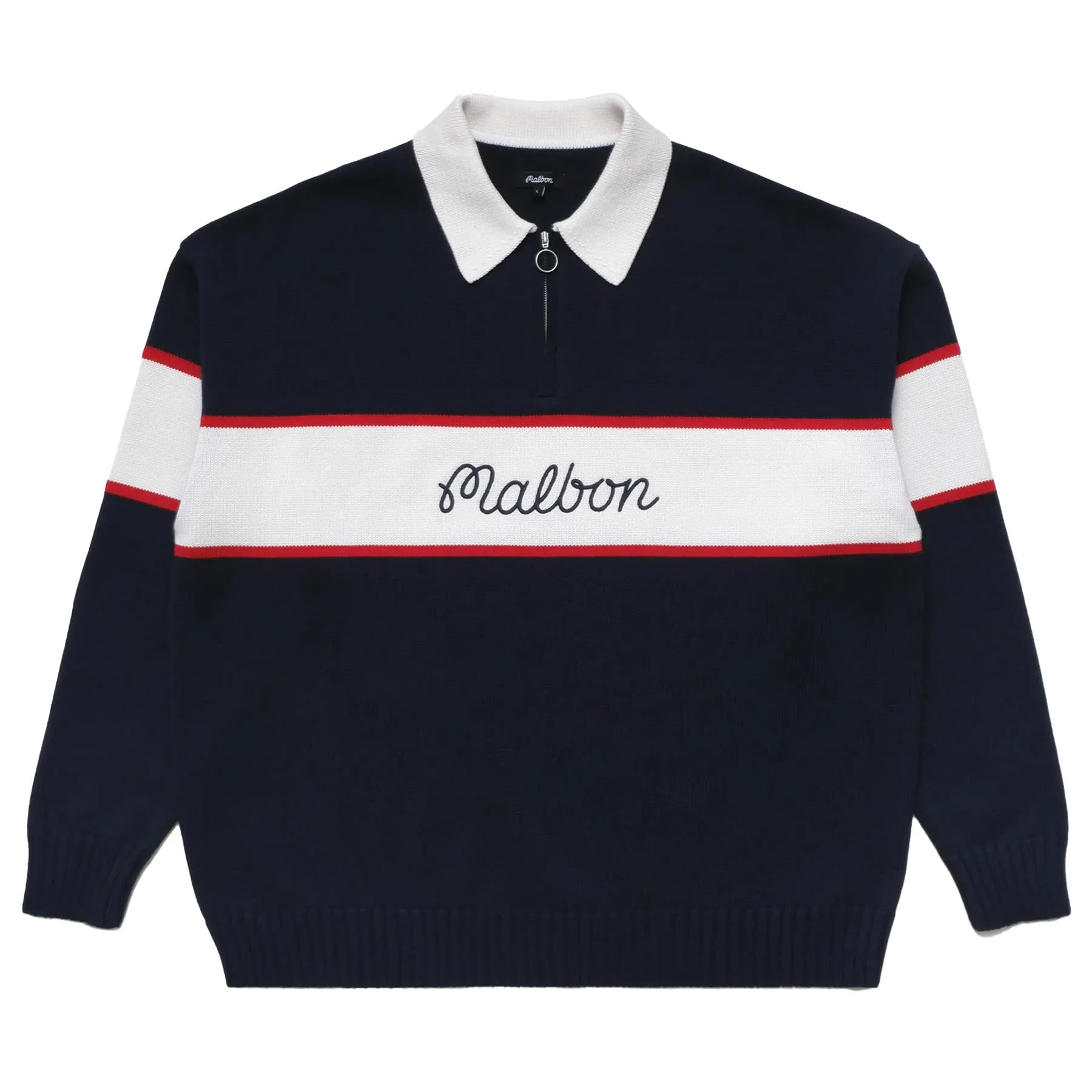 Bennett Knitted Polo Navy - W24