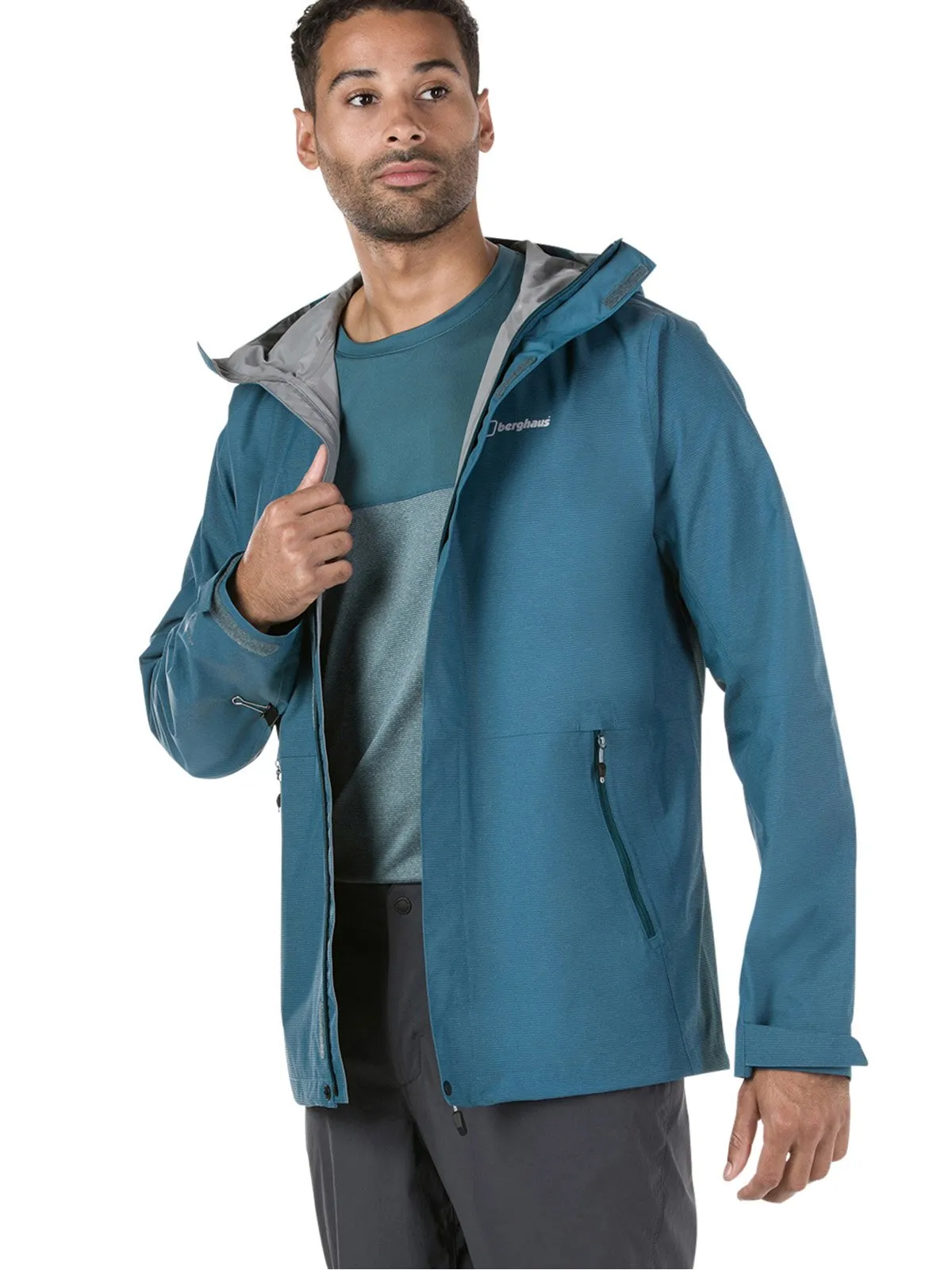 Berghaus Alluvion Waterproof Jacket Smoke Signal