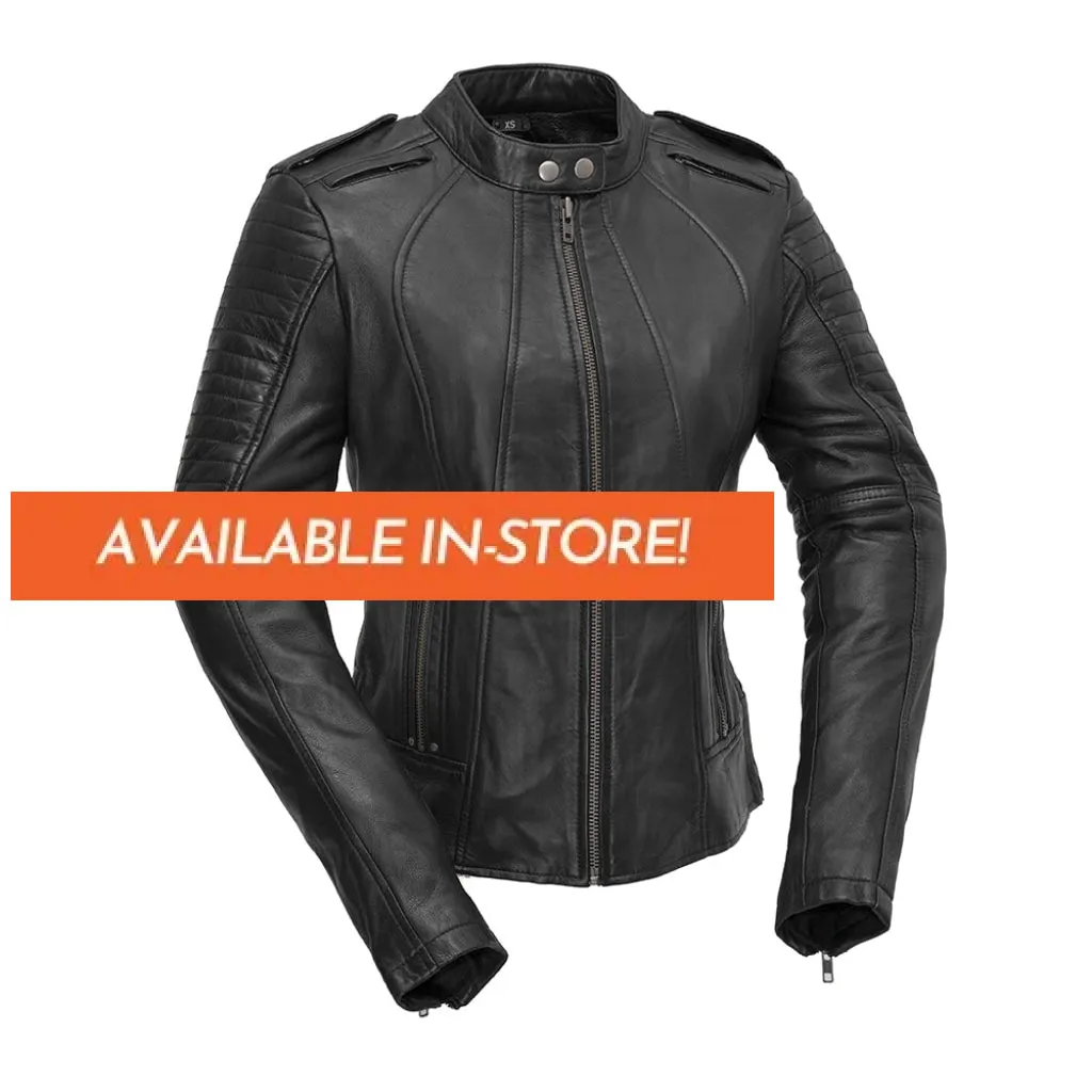 Biker - Women's Motorcycle Leather Jacket - Extreme Biker Leather