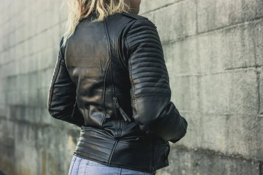 Biker - Women's Motorcycle Leather Jacket - Extreme Biker Leather