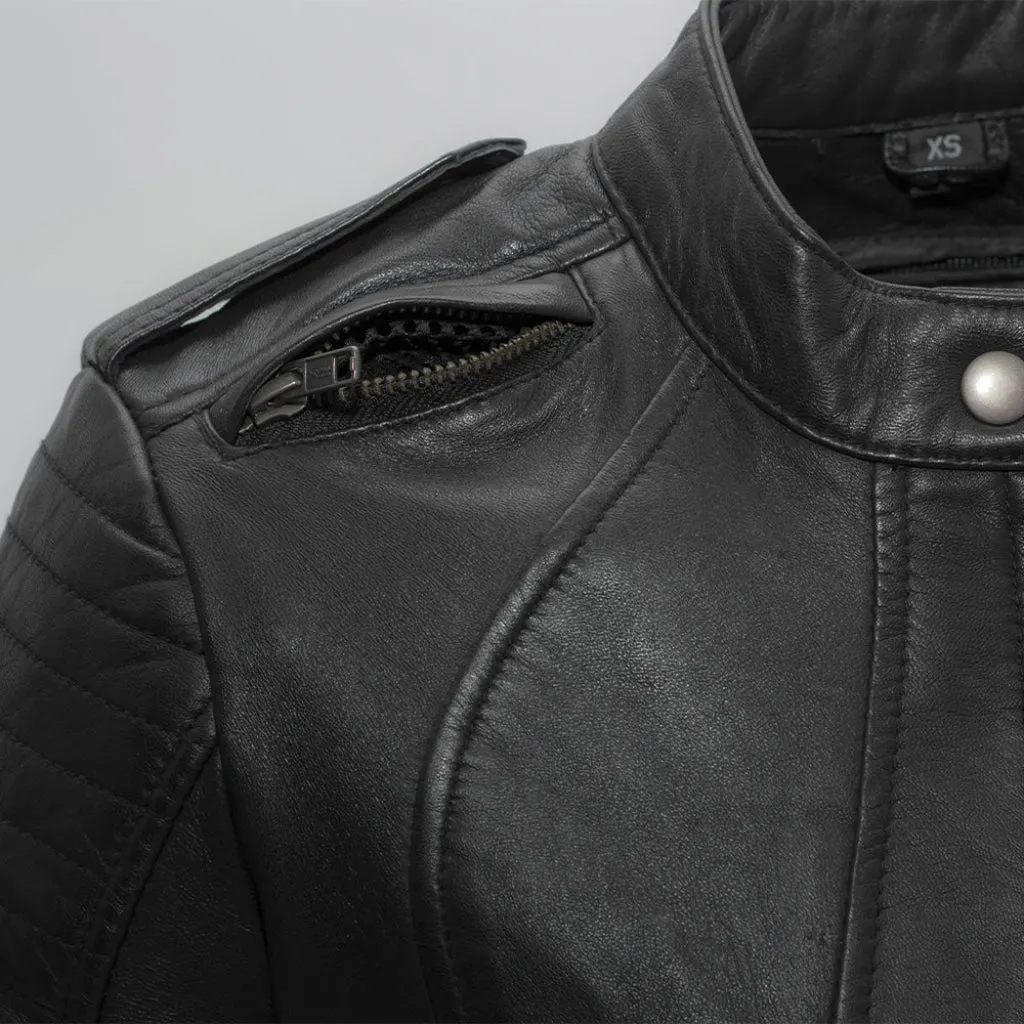 Biker - Women's Motorcycle Leather Jacket - Extreme Biker Leather