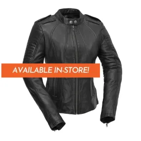 Biker - Women's Motorcycle Leather Jacket - Extreme Biker Leather