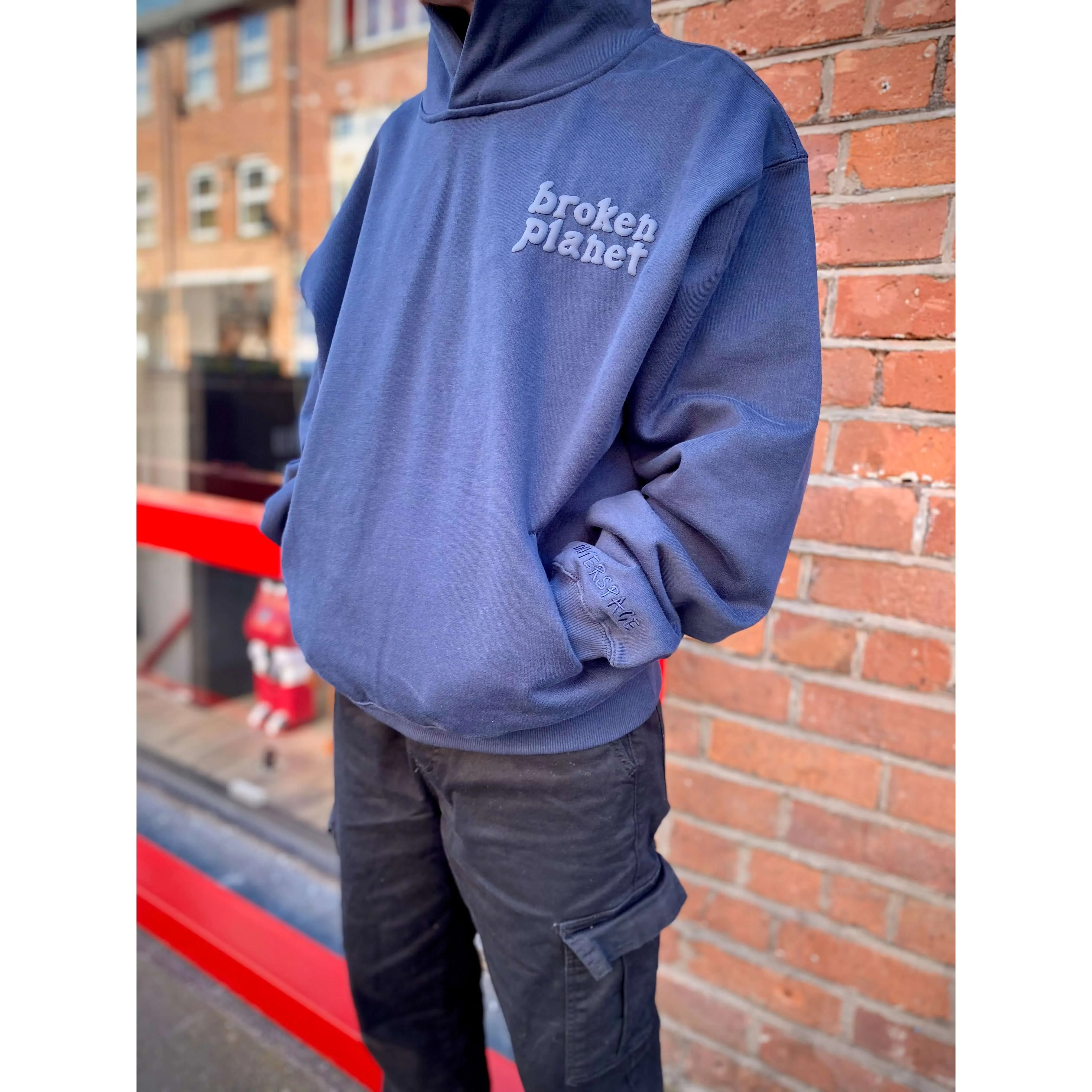 Broken Planet Market Basics Hoodie Outerspace Blue