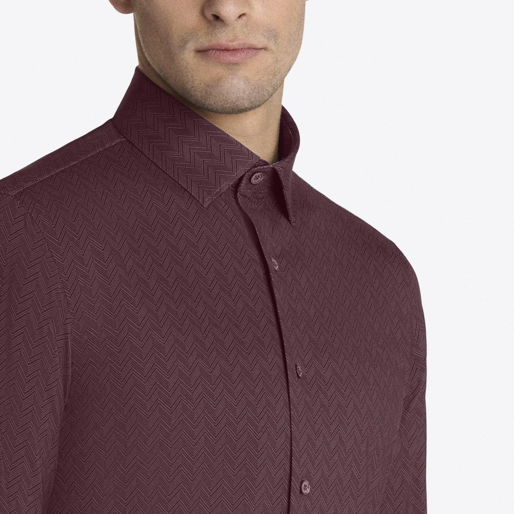 Bugatchi Chevron Print OoohCotton® Shirt