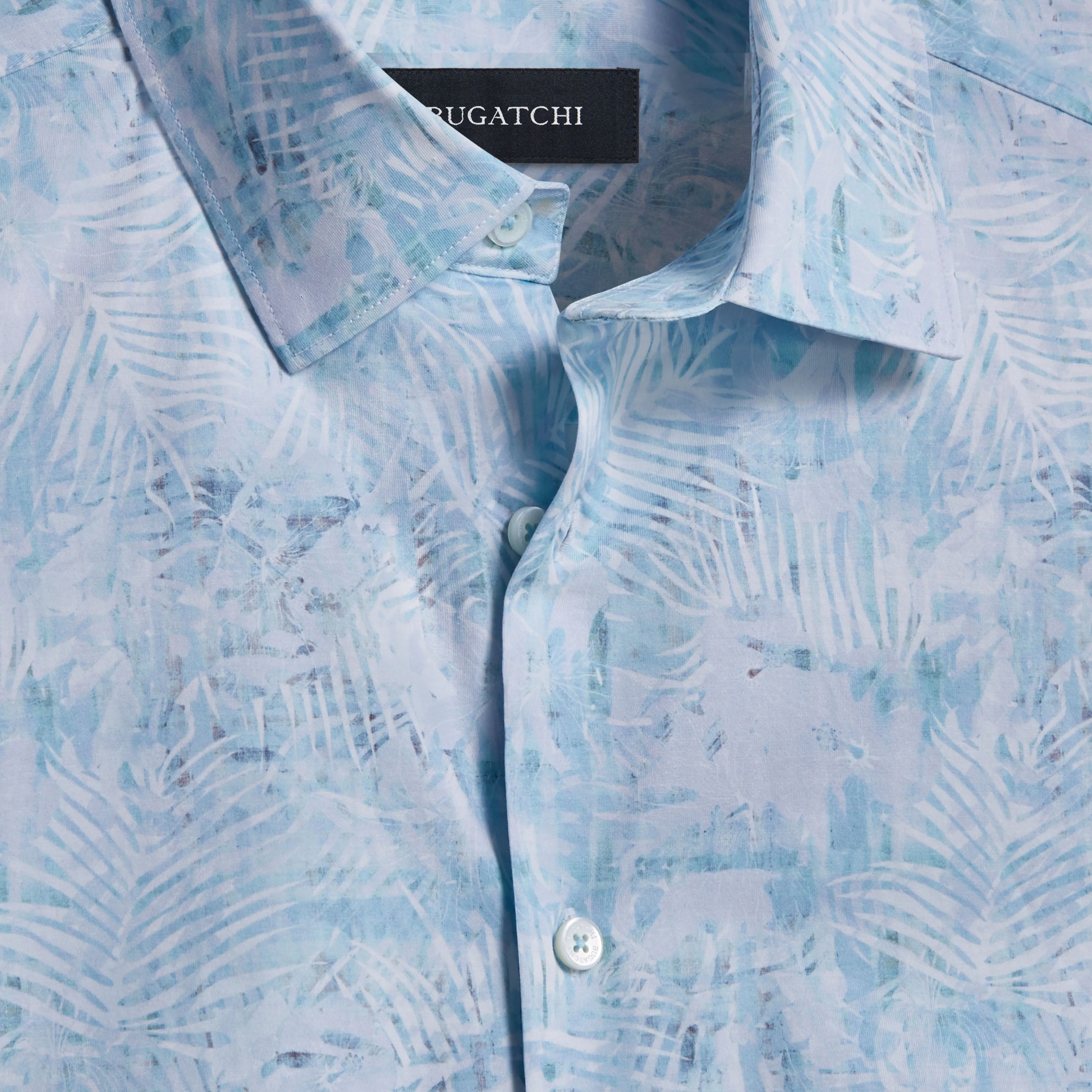 Bugatchi Palm Leaves OoohCotton Shirt