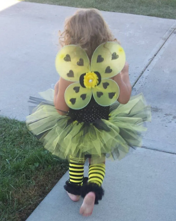 Bumblebee Headband & Ruffled Leg Warmer Set