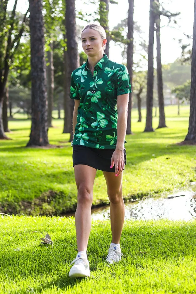 CA Ladies Funky Golf Shirt | Lucky Clovers