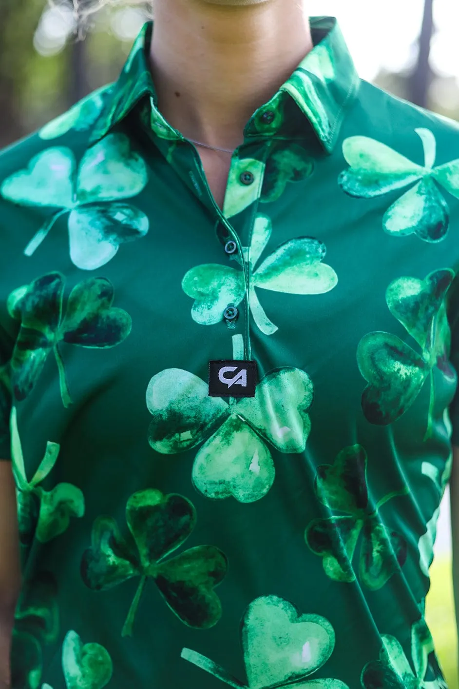 CA Ladies Funky Golf Shirt | Lucky Clovers