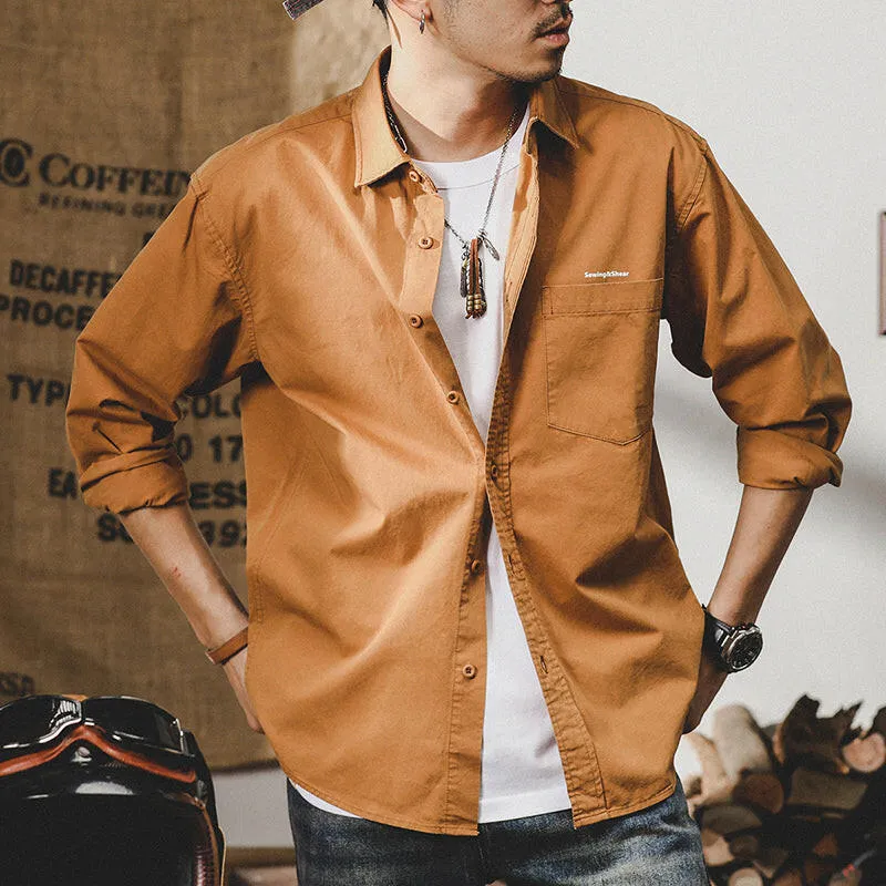 Casual Clothes Long-sleeved Tooling Shirt P0117