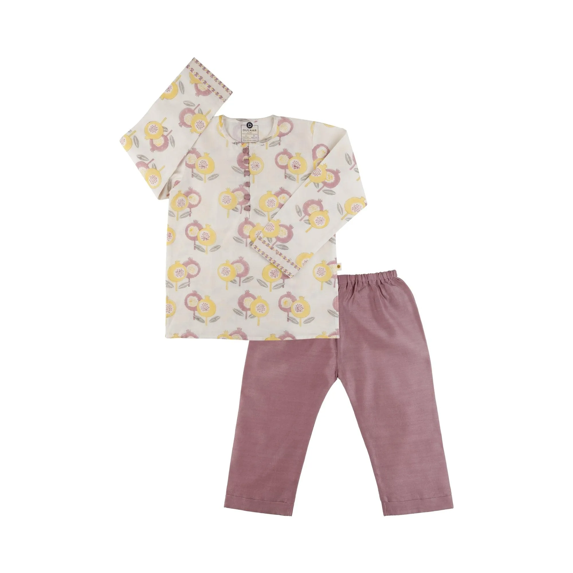 Chanderi Loungewear Set - Cheerful Cheetahs