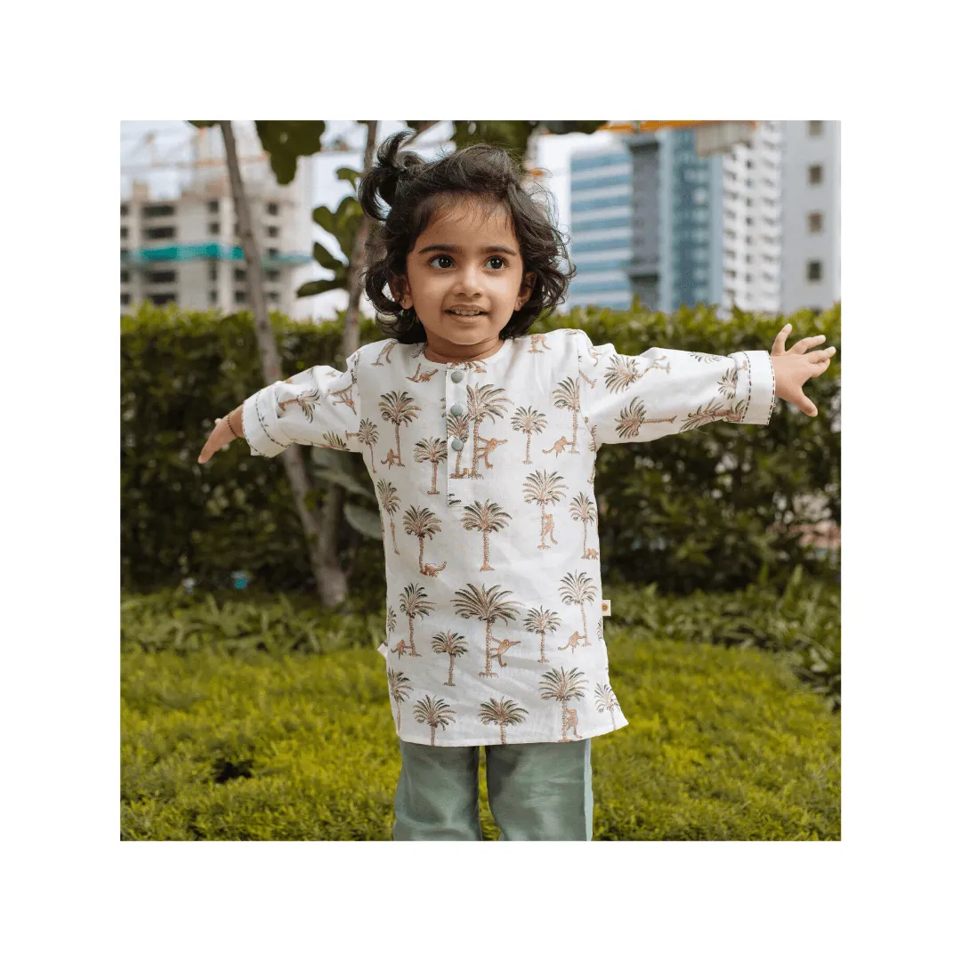 Chanderi Loungewear Set - Langoor Party