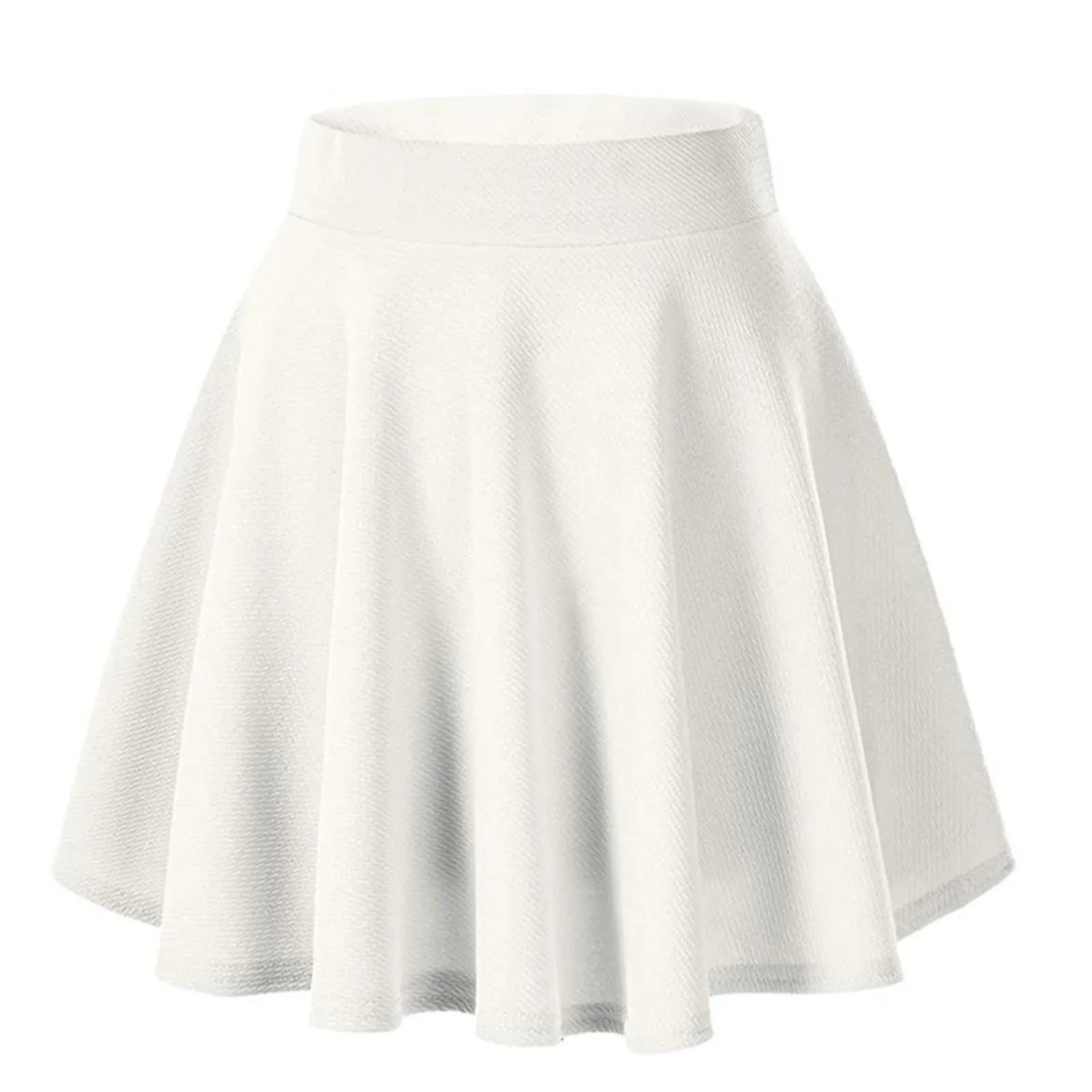 Chic Pleated Mini Skater Skirt