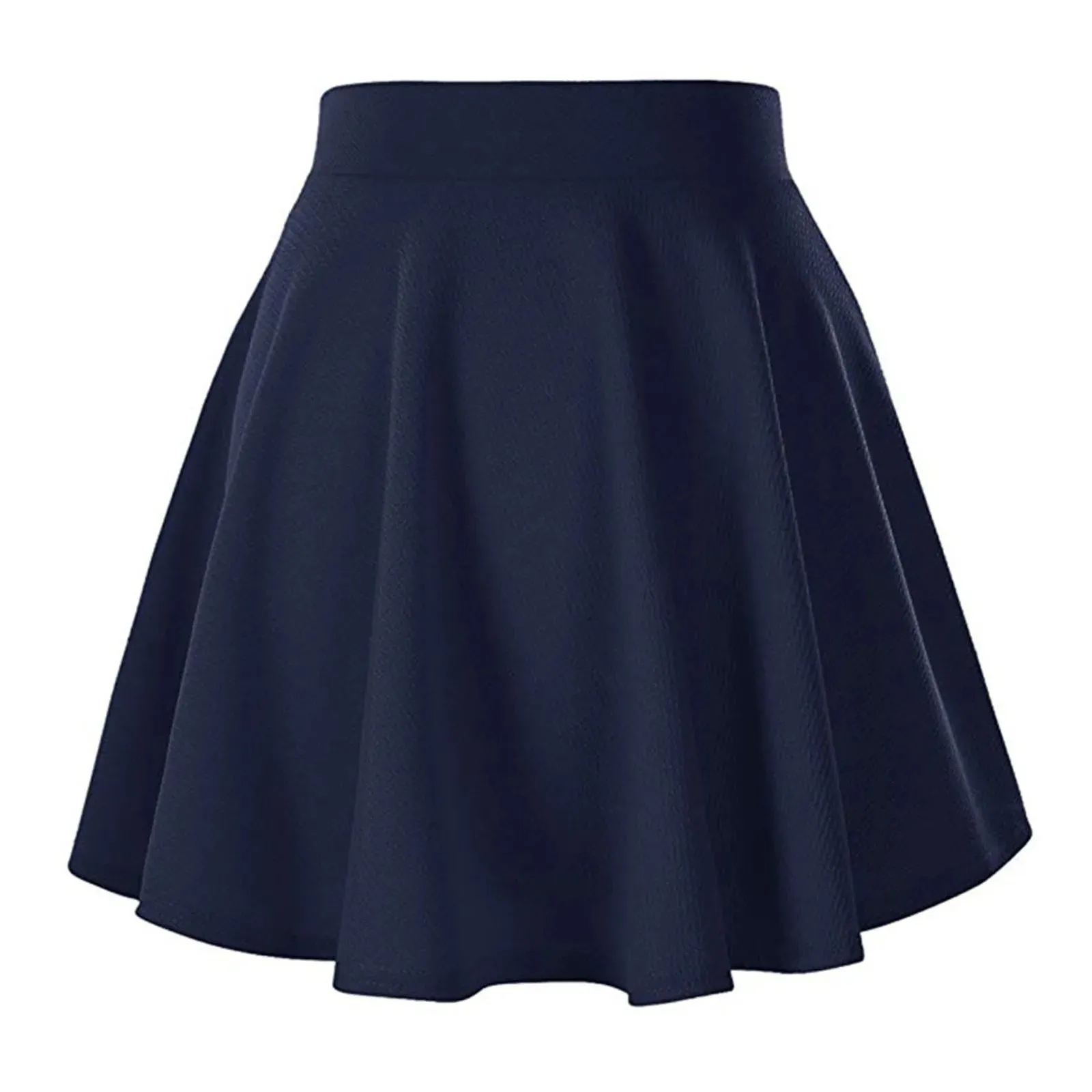 Chic Pleated Mini Skater Skirt