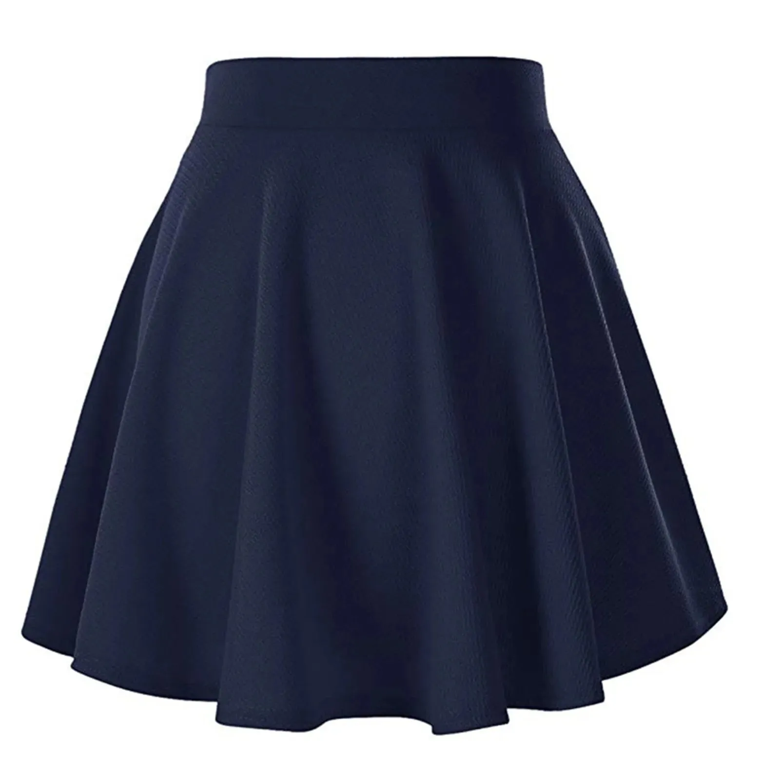 Chic Pleated Mini Skater Skirt