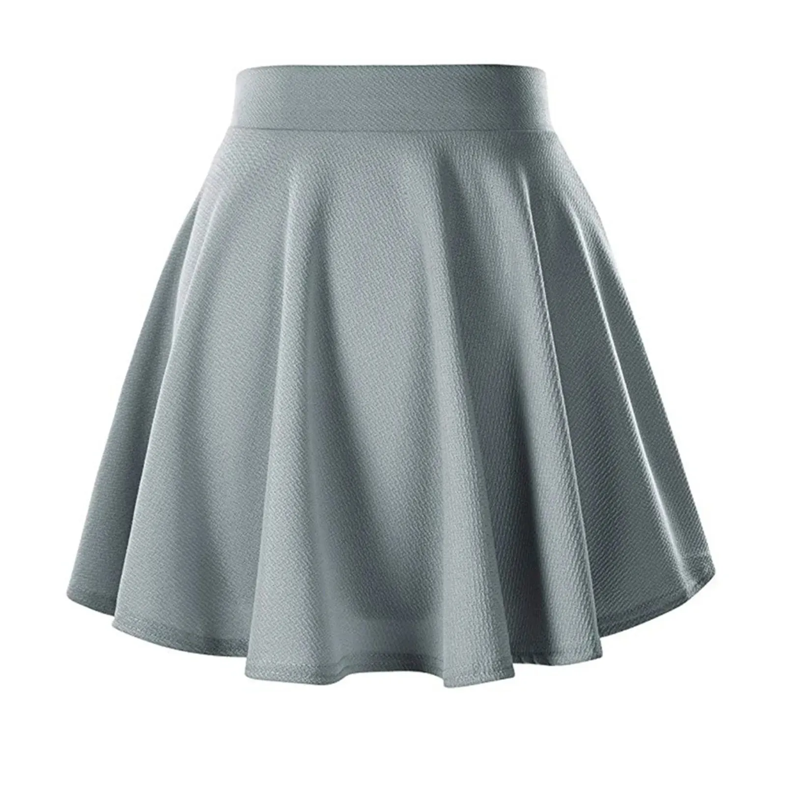 Chic Pleated Mini Skater Skirt