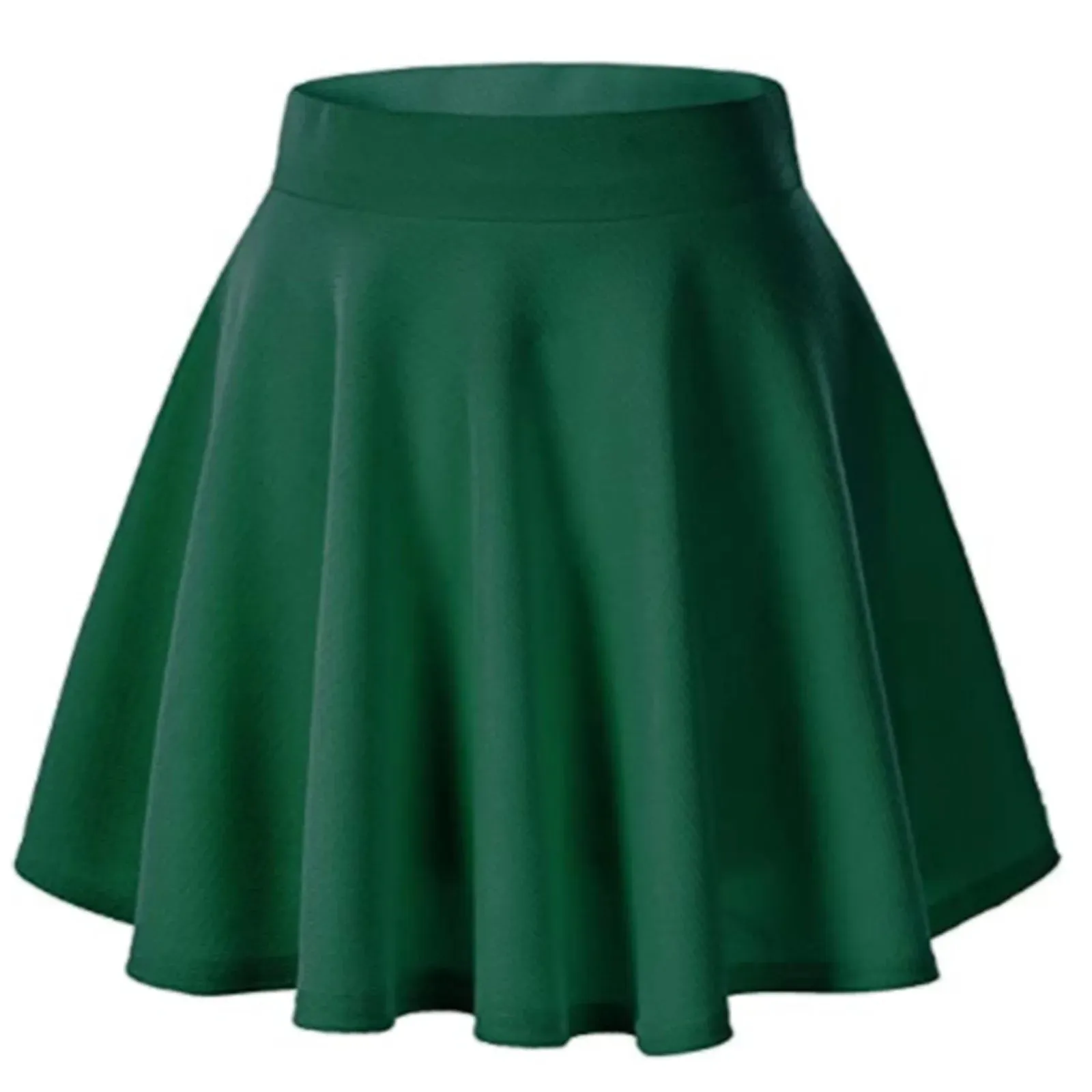 Chic Pleated Mini Skater Skirt