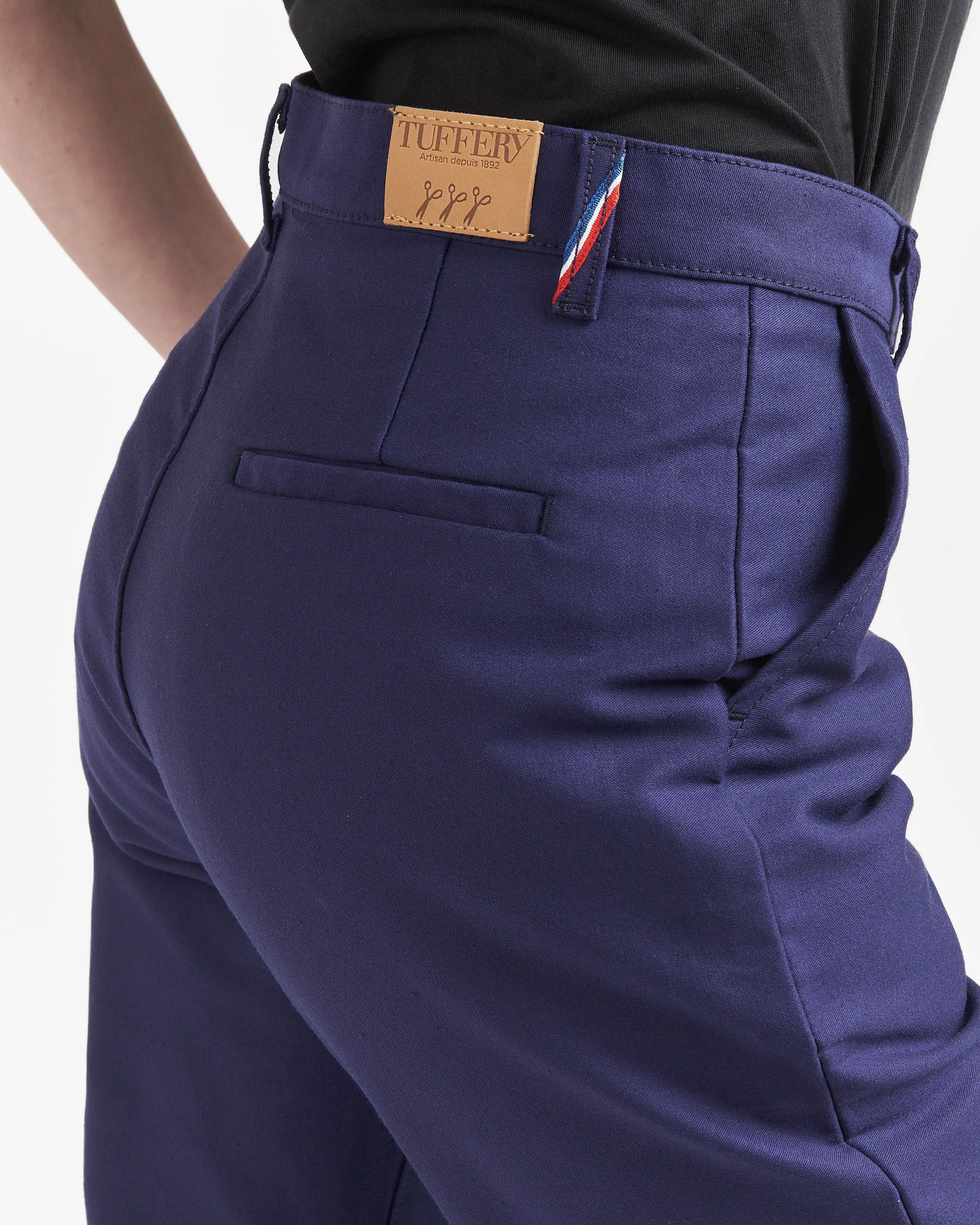 Chino femme ajusté taille haute Moleskine - Léonie