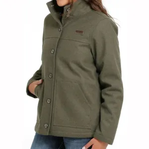 Cinch Women's Poly-Wool Twill Jacket - Olive