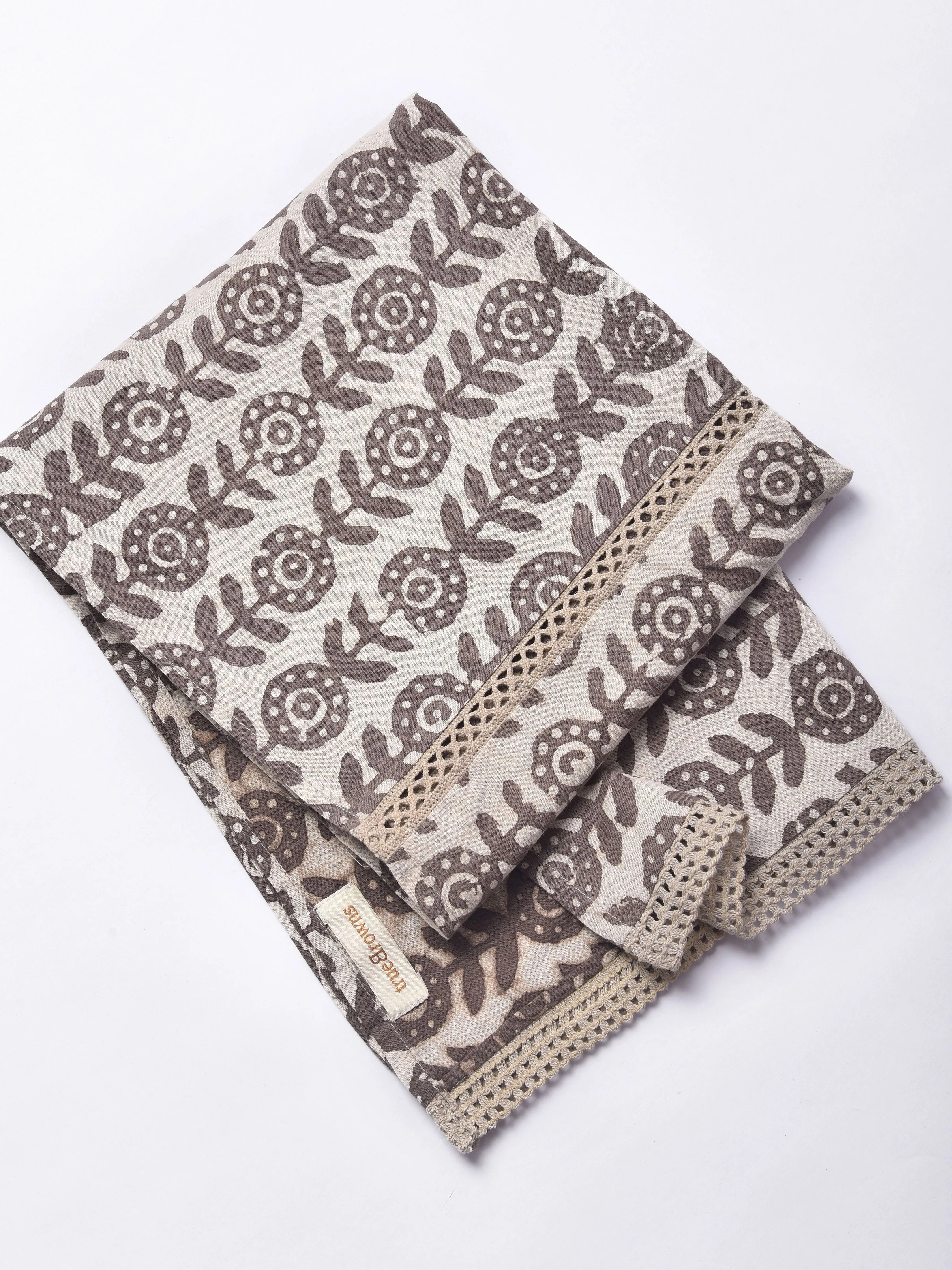 Clay Dabu Buta Print Cotton Stole