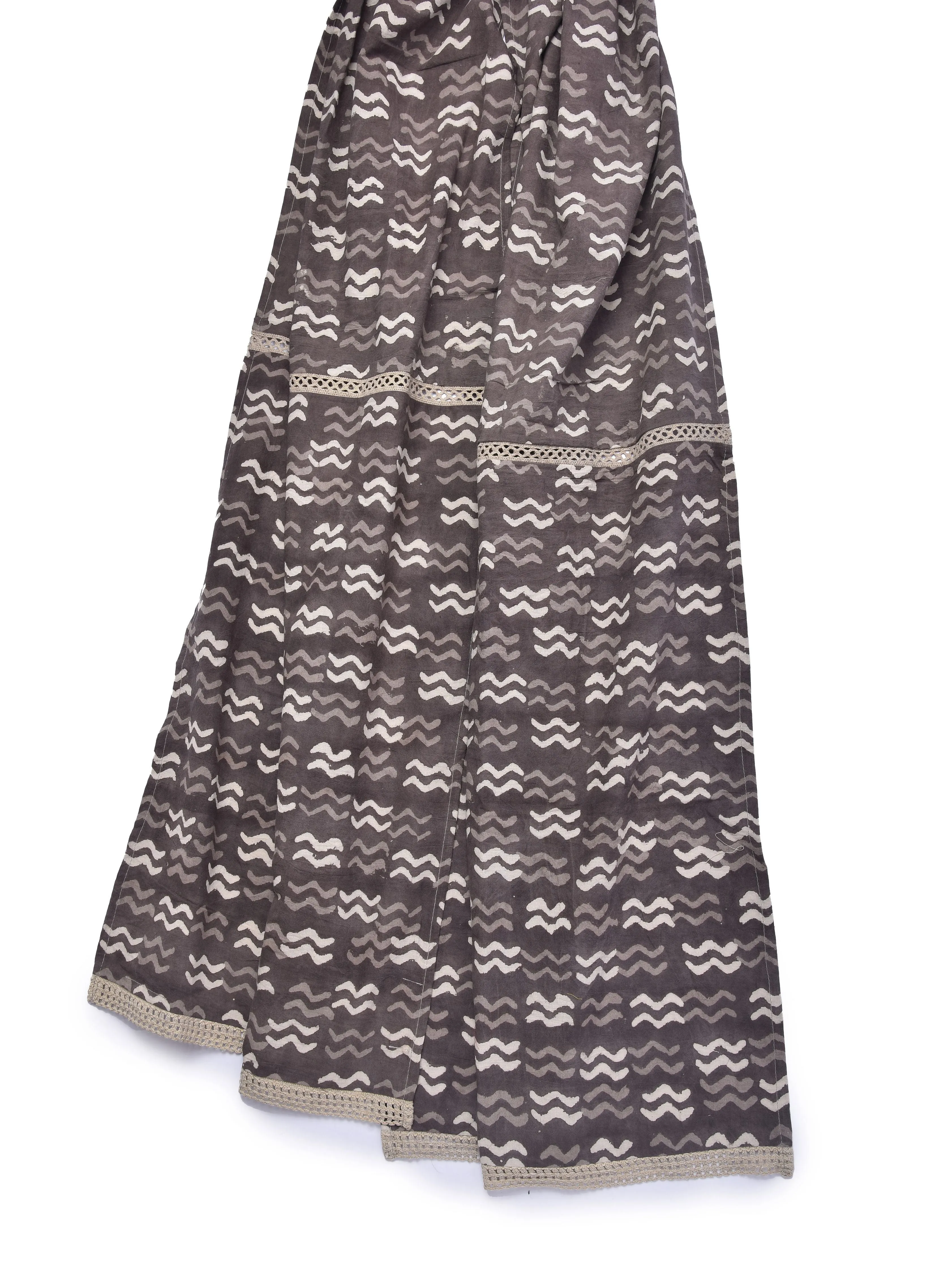 Clay Dabu Zig-Zag Print Cotton Stole