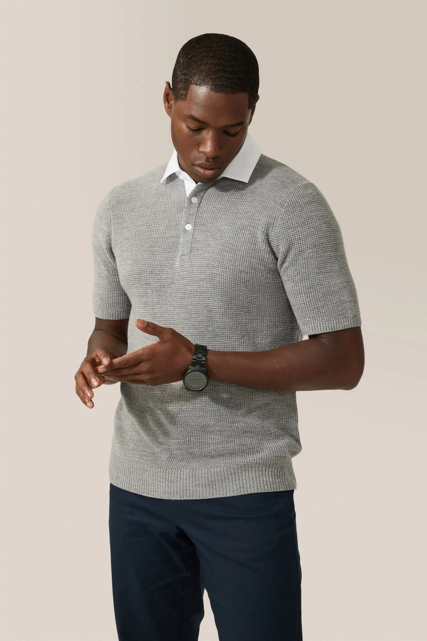 Collar Polo Sweater | Merino Wool