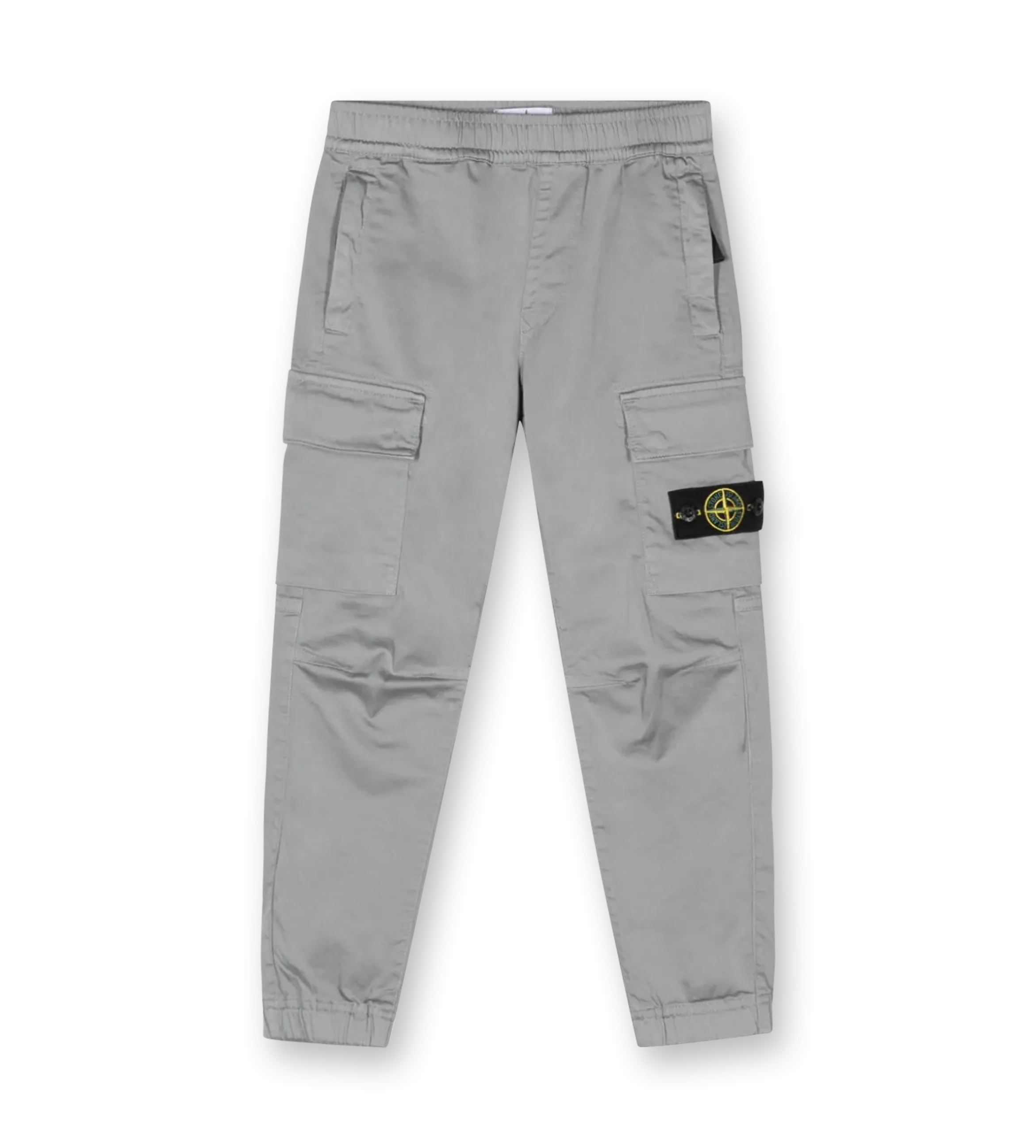 Compass-badge Cargo Pants Grey