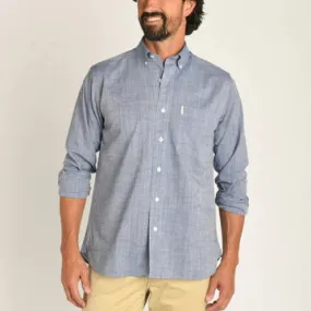 Cotton Slub Sport Shirt- Vintage Blue