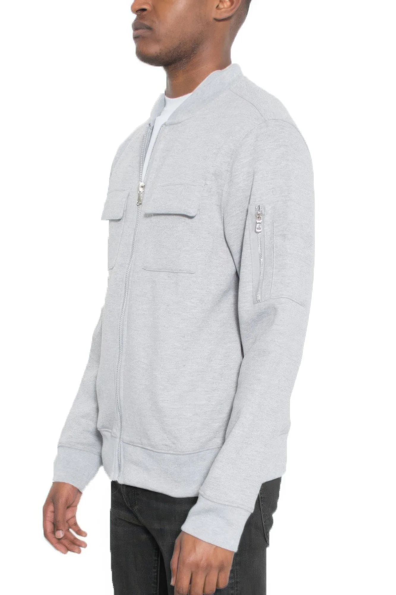 Cotton Zip Up Light Weight Jacket